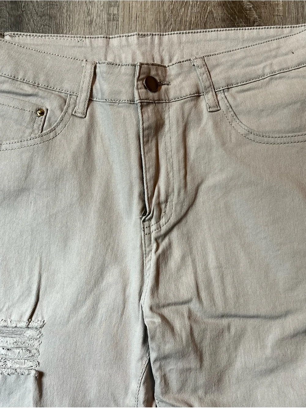 Men’s Grey Distressed Skinny Stretch Denim by WULFUL; Size 32 -NWT Discontinued!